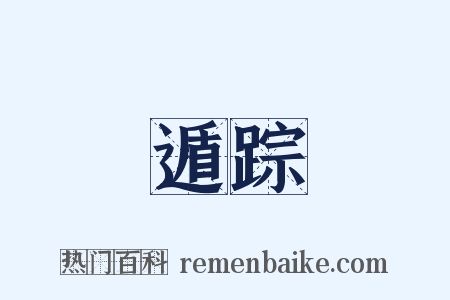 遁踪是什么意思的图片